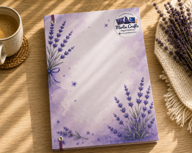 Handmade Lavender Daily Planner – Hardbound or Ring Bound A5 Planner