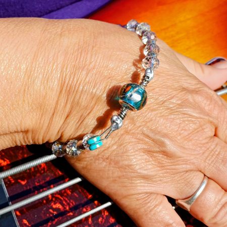 Guitar String Bangle. Re-Purposed And Funky. A Fantastic Gift For Anyone Who Plays Guitar !