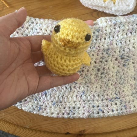 Handmade crotchet duck