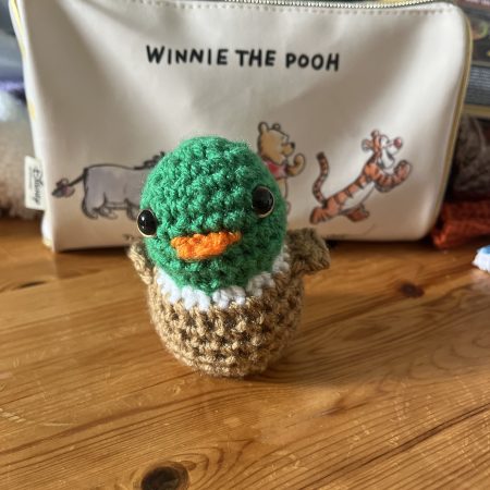 Handmade crotchet duck