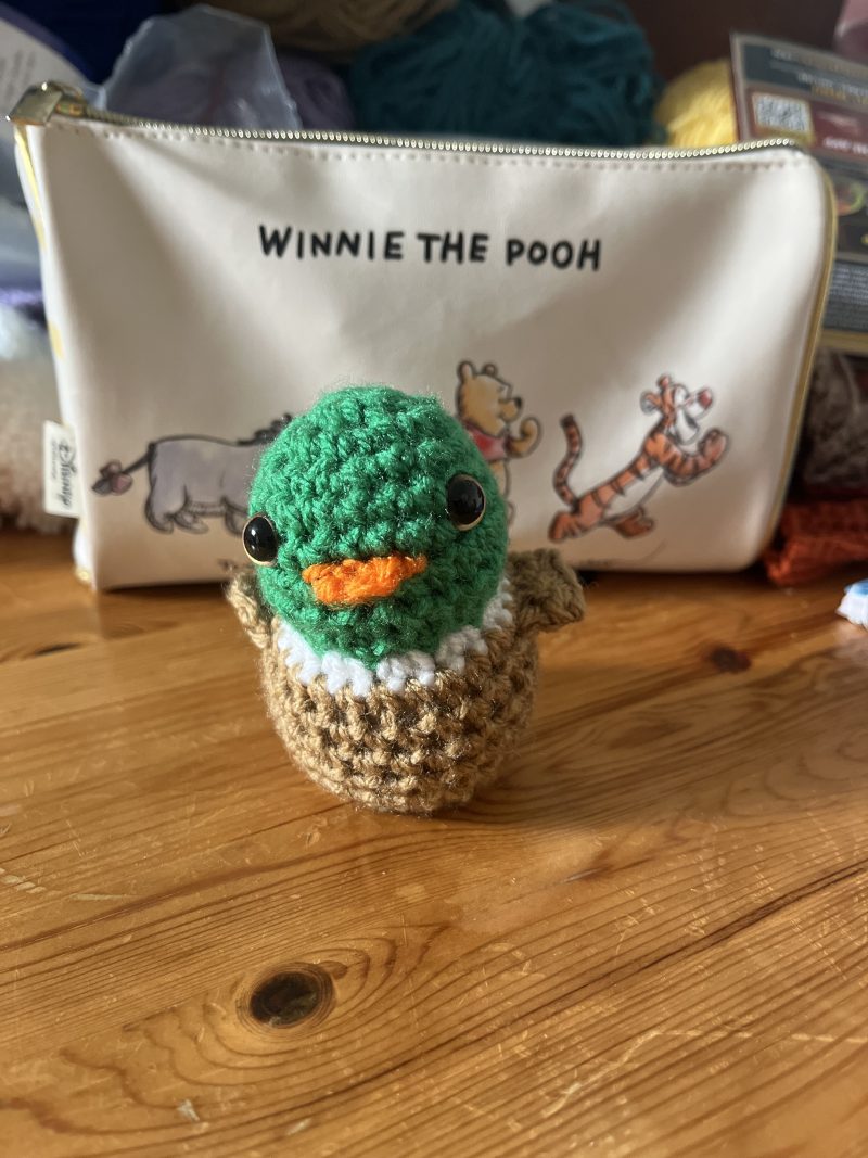 Handmade crotchet duck