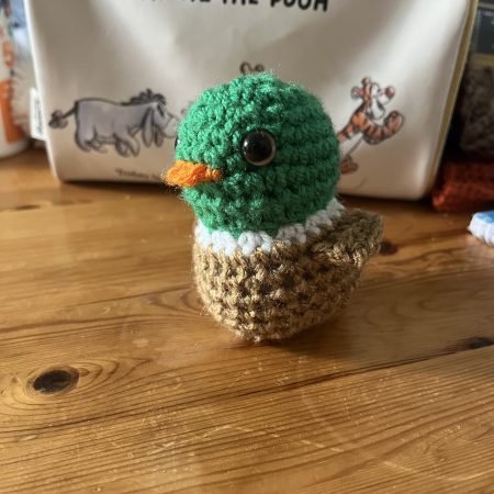 Handmade crotchet duck