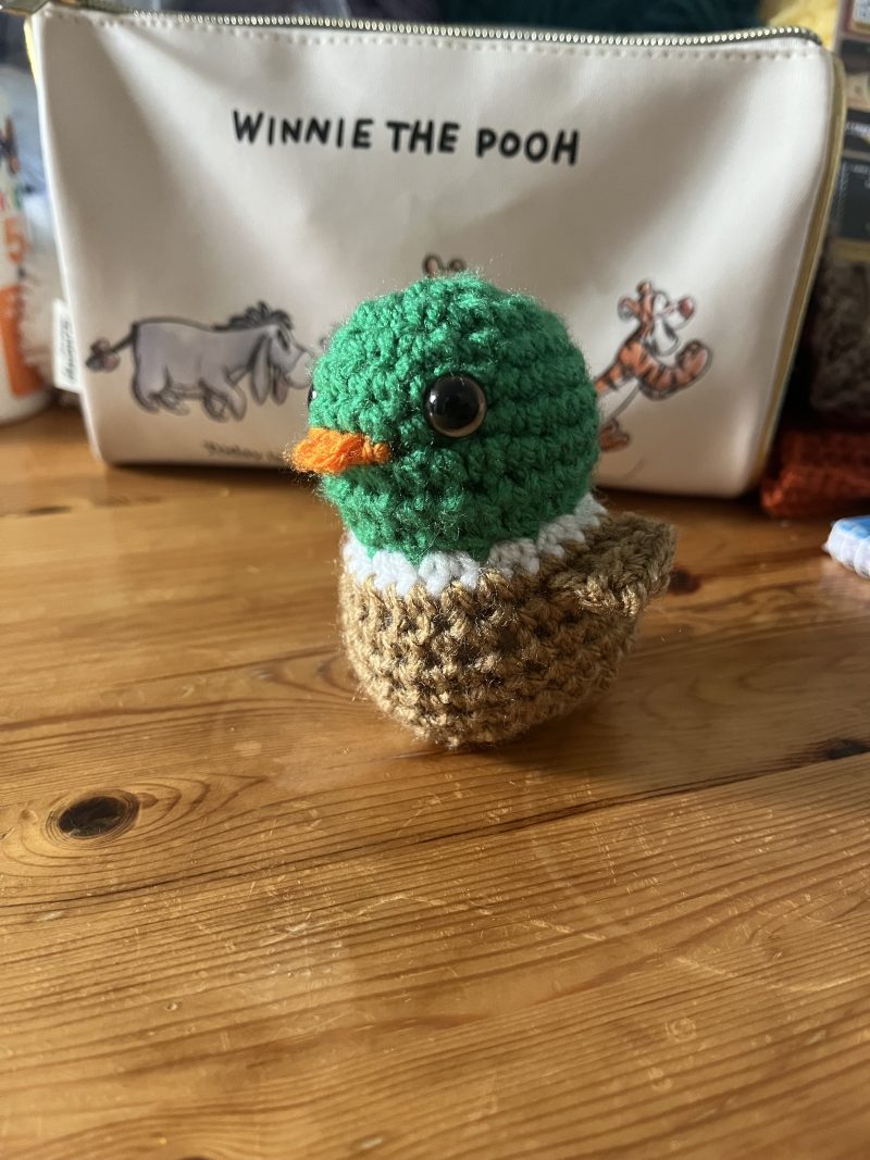 Handmade crotchet duck