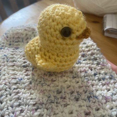 Handmade crotchet duck