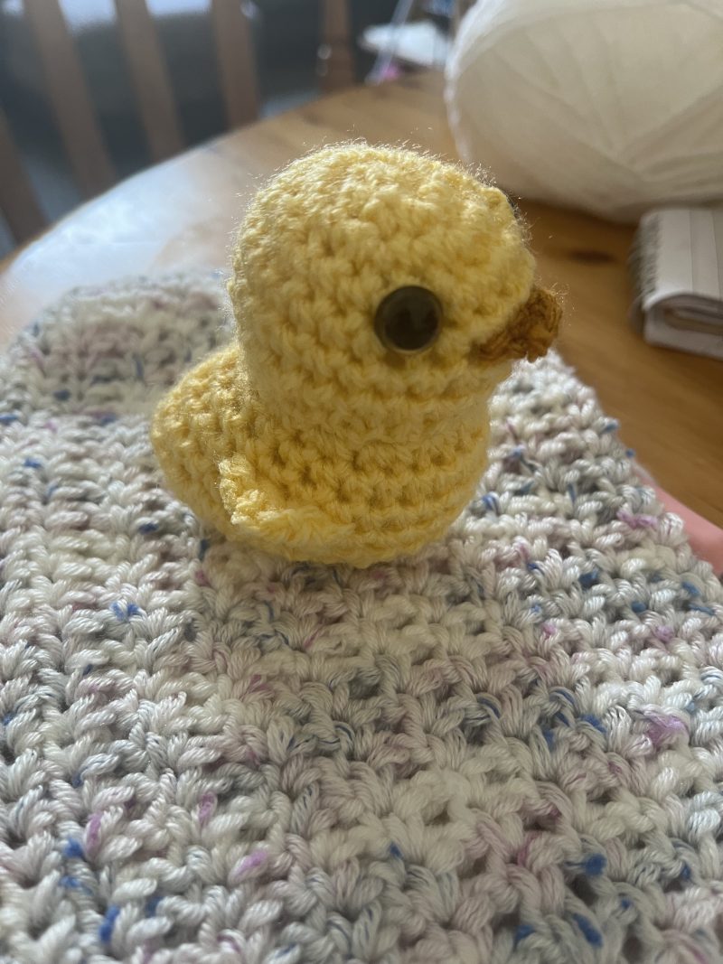 Handmade crotchet duck