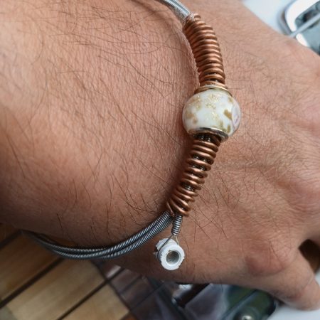 Guitar String Bangle. Re-Purposed And Funky. A Fantastic Gift For Anyone Who Plays Guitar !