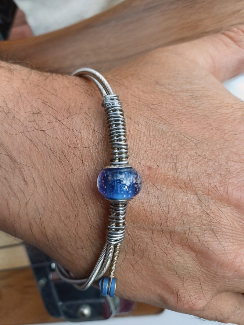 Guitar String Bangle. Re-Purposed And Funky. A Fantastic Gift For Anyone Who Plays Guitar !