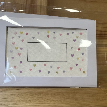 Imperfect Tiny Heart Postcard Design - | Hand-Painted Watercolour