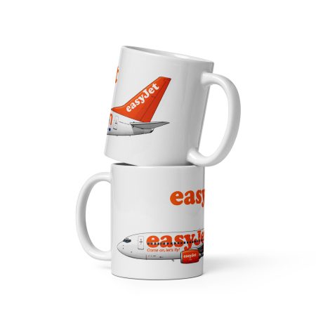 easyJet Boeing 737 11oz White Ceramic Aviation Mug