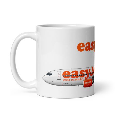 easyJet Boeing 737 11oz White Ceramic Aviation Mug