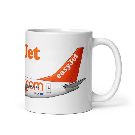easyJet Boeing 737 11oz White Ceramic Aviation Mug