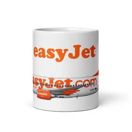 easyJet Boeing 737 11oz White Ceramic Aviation Mug