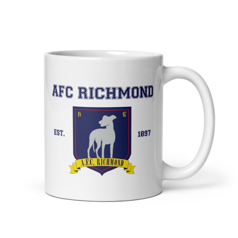 AFC Richmond 11oz White Ceramic Football Fan Mug