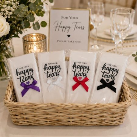 Wedding Happy tears tissues, wedding happy tears tissues, wedding guest tissues, wedding tissue pkt