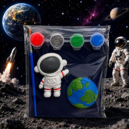 Paint your own Plaster Space Shapes, Craft Painting Activity, Space Gift, Space Party Bag Filler,Paint your own Astronaut 🚀 🎨🖌