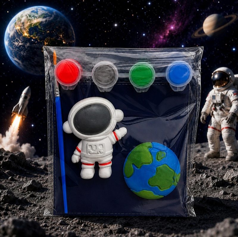 Paint your own Plaster Space Shapes, Craft Painting Activity, Space Gift, Space Party Bag Filler,Paint your own Astronaut 🚀 🎨🖌