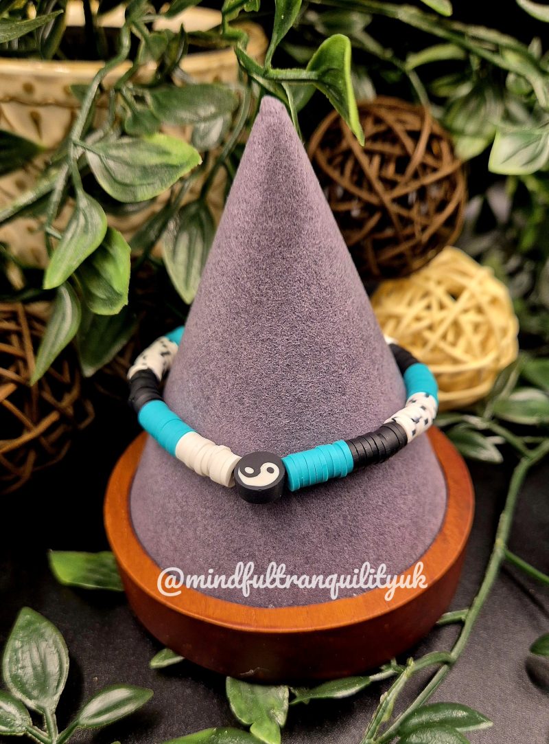Yin Yang Balance Stackable Bracelet | Adult Stretch Bracelet