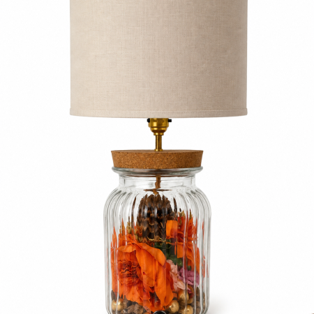 Autumn Inspired Glass Table Lamp