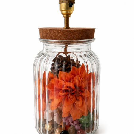 Autumn Inspired Glass Table Lamp