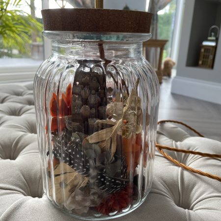 Autumn Inspired Glass Table Lamp