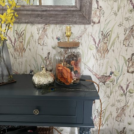 Autumn Inspired Glass Table Lamp
