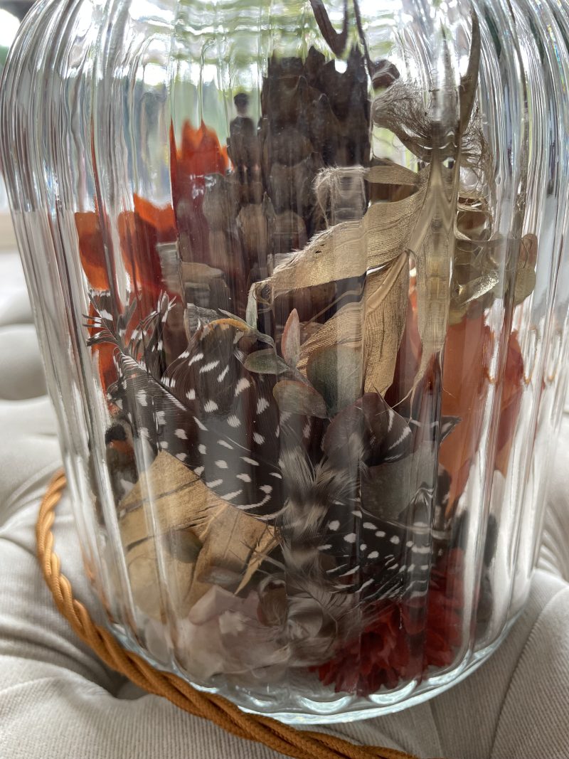 Autumn Inspired Glass Table Lamp