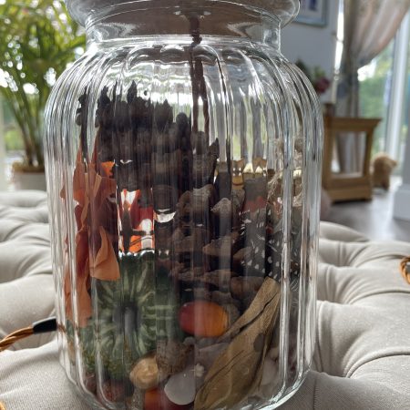 Autumn Inspired Glass Table Lamp
