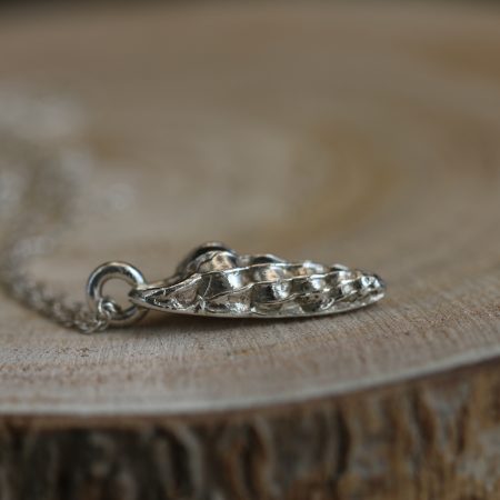 Handmade Hallmarked Sterling Silver Wentletrap Shell Pendant and Chain