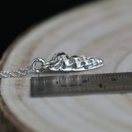Handmade Hallmarked Sterling Silver Wentletrap Shell Pendant and Chain