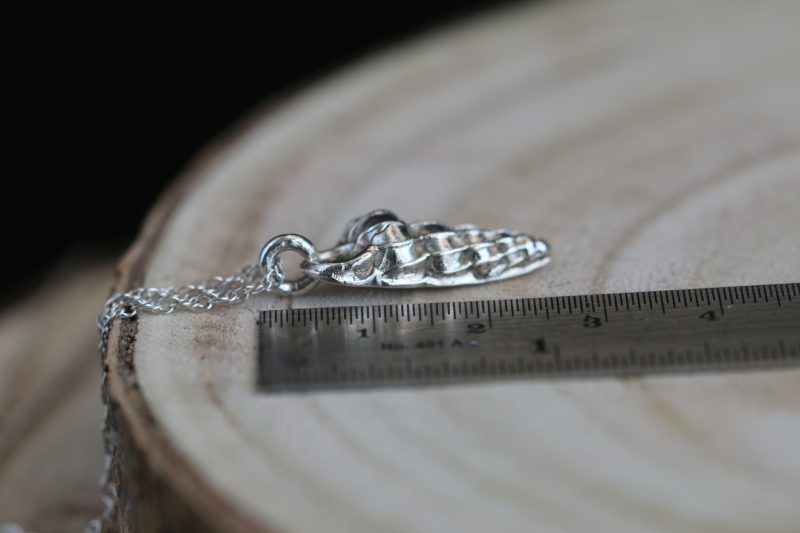 Handmade Hallmarked Sterling Silver Wentletrap Shell Pendant and Chain