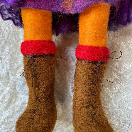 Needle-felted Figure - Winter Woman