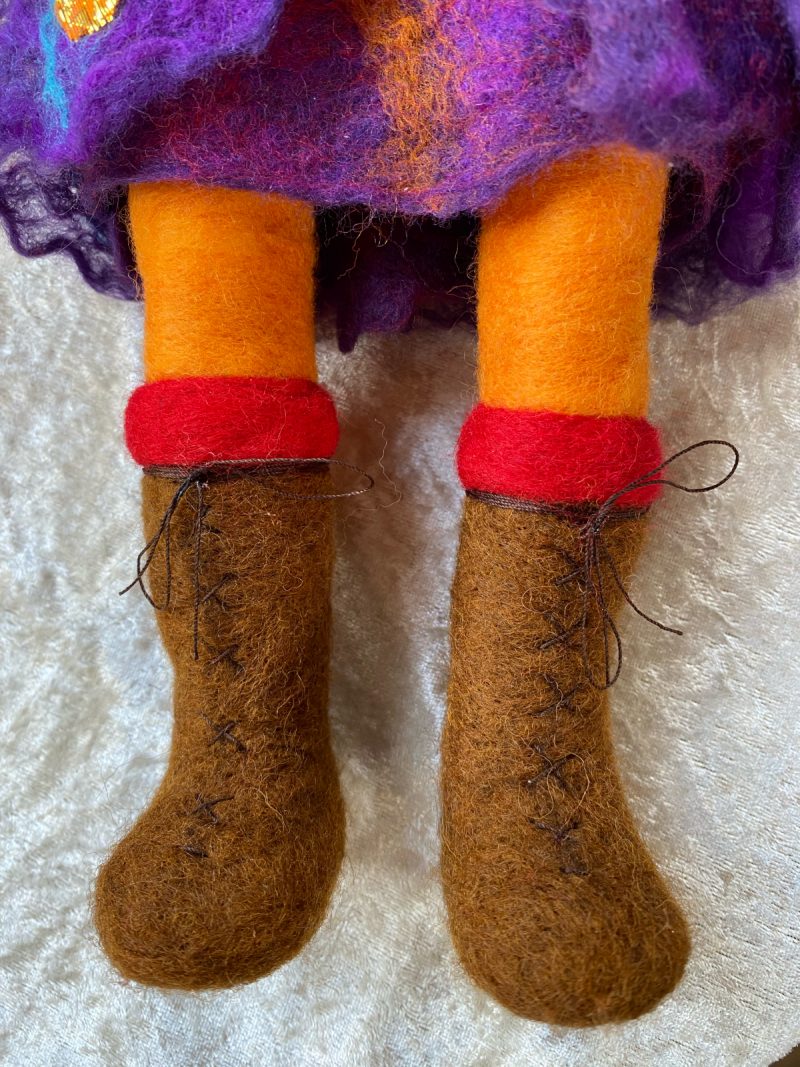 Needle-felted Figure - Winter Woman