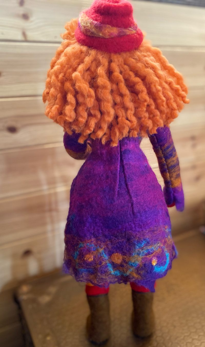 Needle-felted Figure - Winter Woman