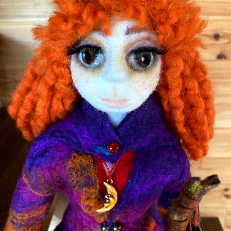Needle-felted Figure - Winter Woman