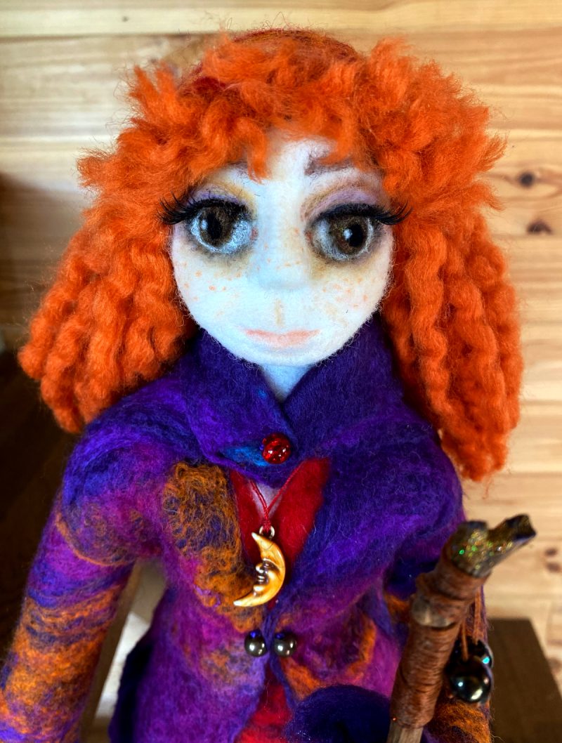 Needle-felted Figure - Winter Woman