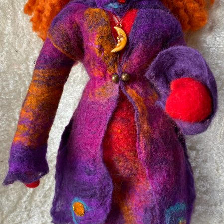 Needle-felted Figure - Winter Woman
