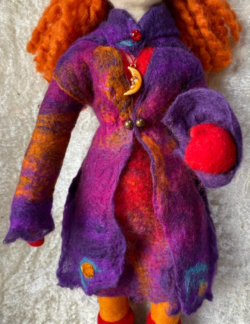 Needle-felted Figure - Winter Woman