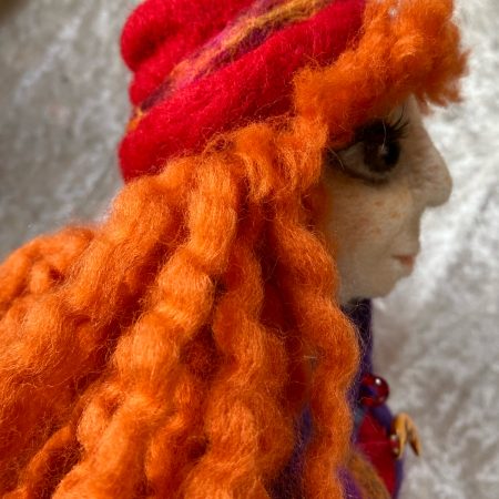 Needle-felted Figure - Winter Woman