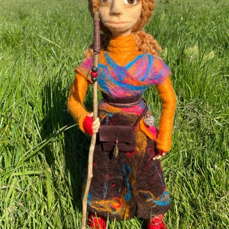 Needle-felted figure - The Pathfinder