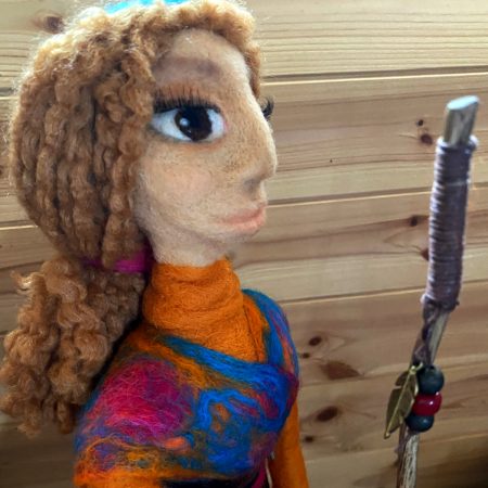 Needle-felted figure - The Pathfinder