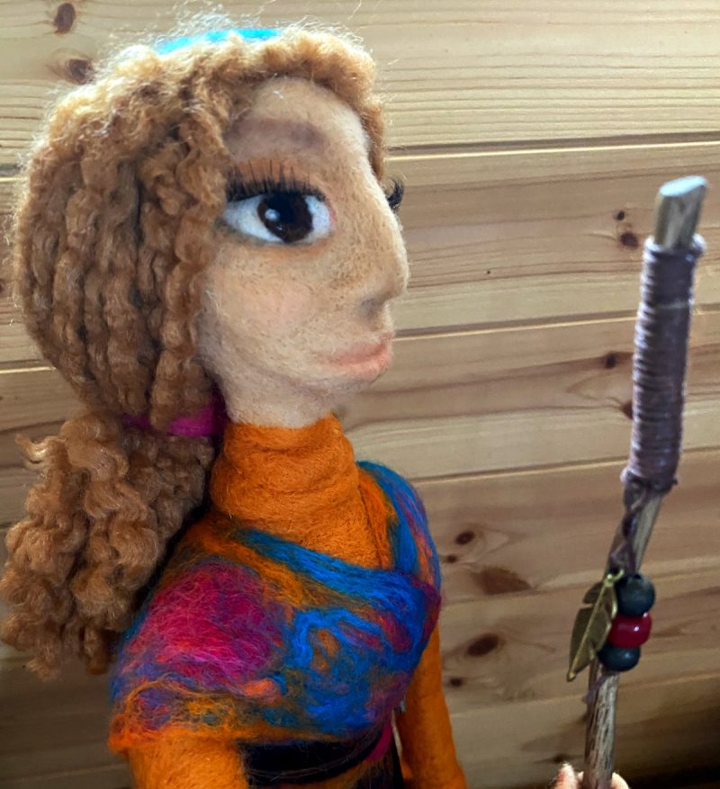 Needle-felted figure - The Pathfinder