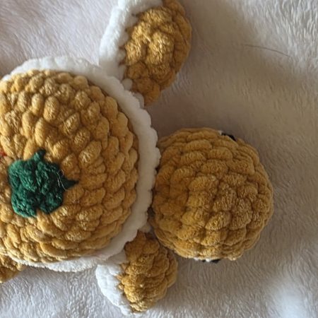 Handmade Crocheted Soft Turtle Plushie, 4 Inches, Custom Colours