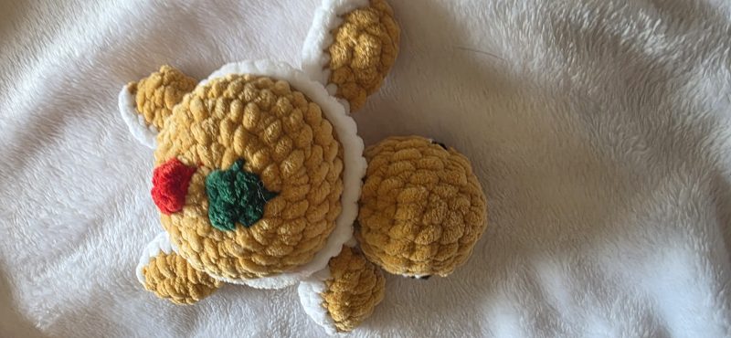 Handmade Crocheted Soft Turtle Plushie, 4 Inches, Custom Colours