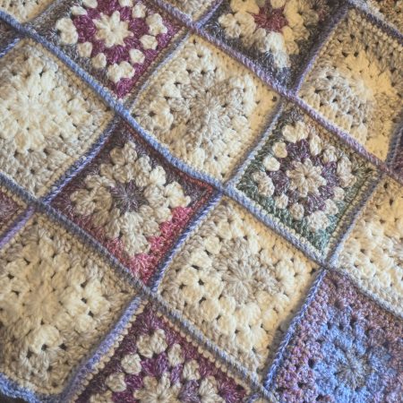 31 inch square baby blanket /knee blanket.