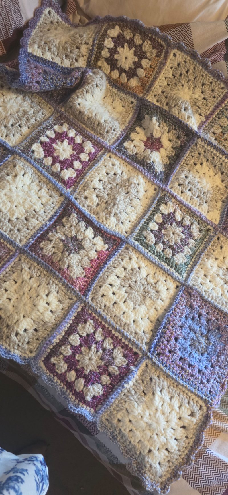 31 inch square baby blanket /knee blanket.