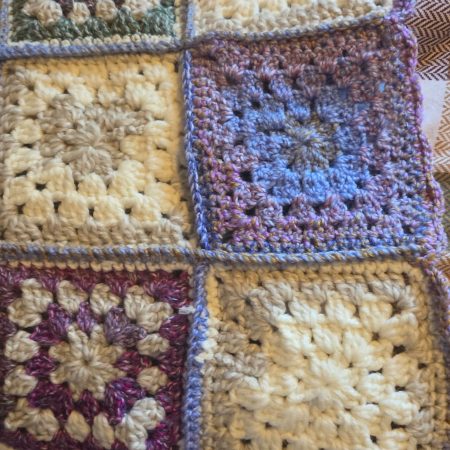 31 inch square baby blanket /knee blanket.