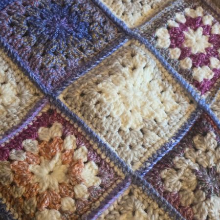 31 inch square baby blanket /knee blanket.