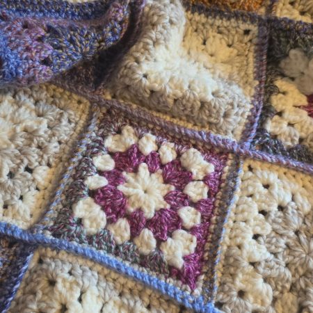 31 inch square baby blanket /knee blanket.