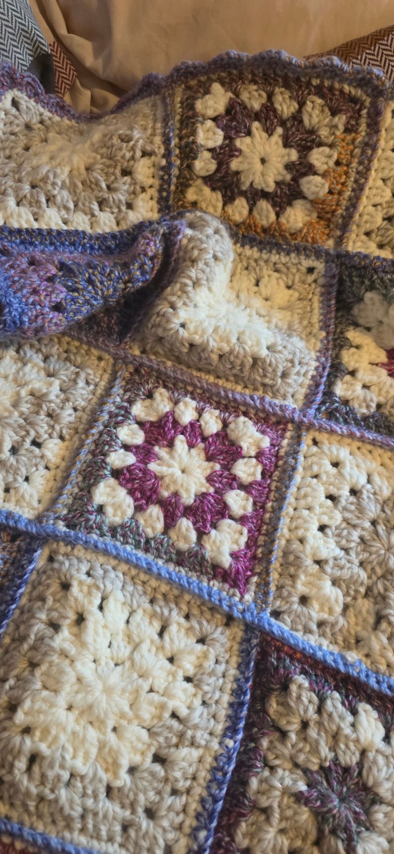 31 inch square baby blanket /knee blanket.