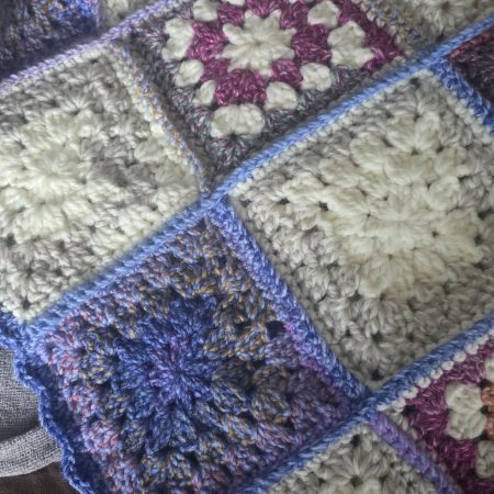 31 inch square baby blanket /knee blanket.